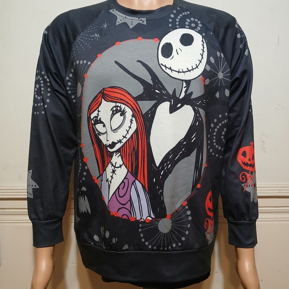 BlNightmare Before Christmas Long Sleeve Large
